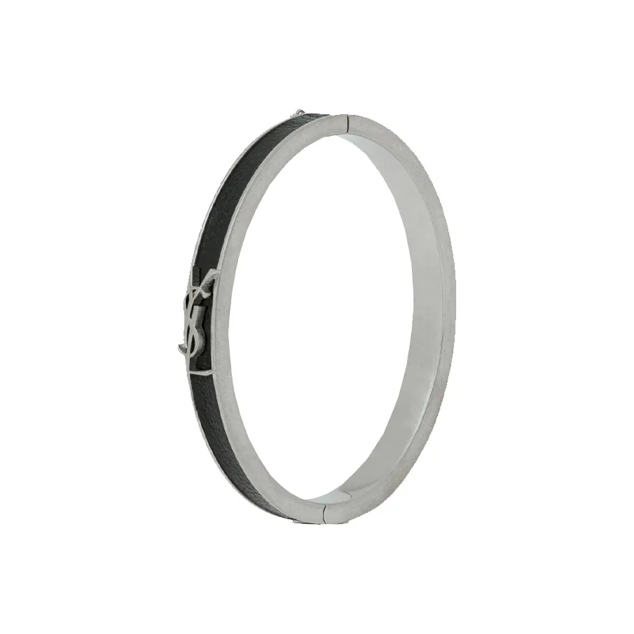 SAINT LAURENT Ysl Logo plaque Enamel Bracelet
