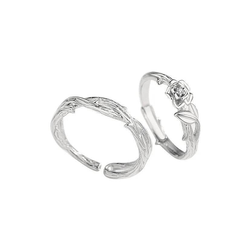 ZOKS Циркон Кольца Унисекс Серебряный