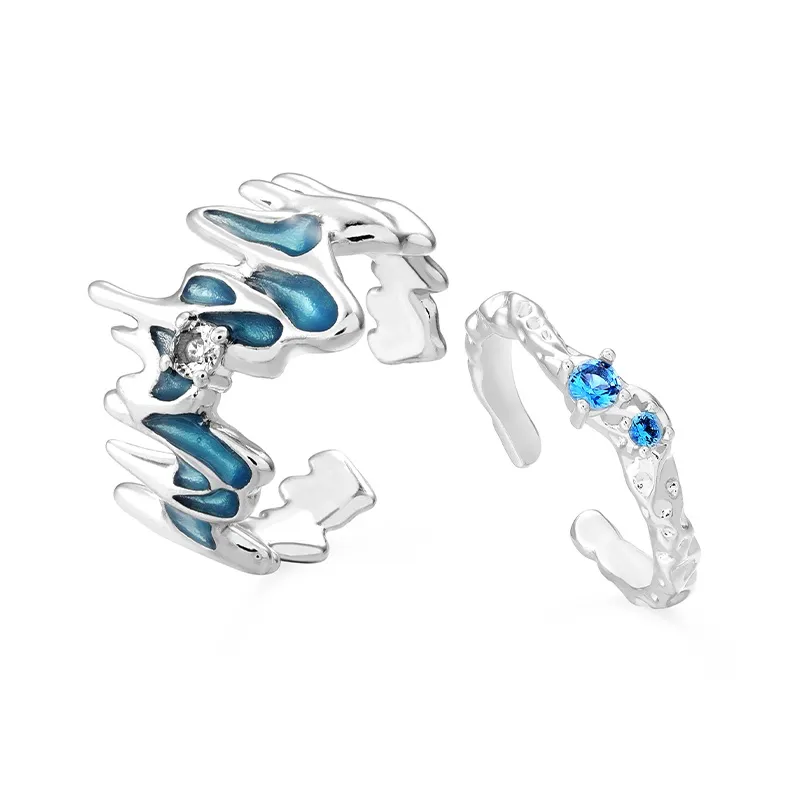 VIVIWELL Утончённый Роскошный Нишевый Дизайн Премиум Сенсорное Кольцо Кольца Унисекс