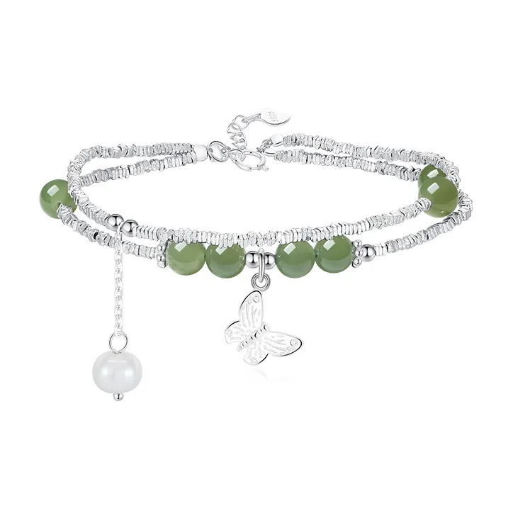 Heart grass Hetian Jade Bracelets Women's