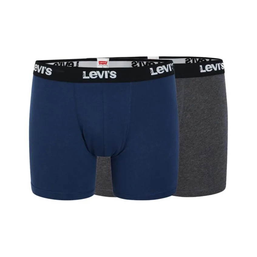 Levis 2 упаковки синих + серых мужских боксеров