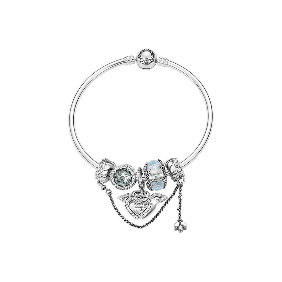 Pandora 925 Sterling Silver Bangles Women's Silver