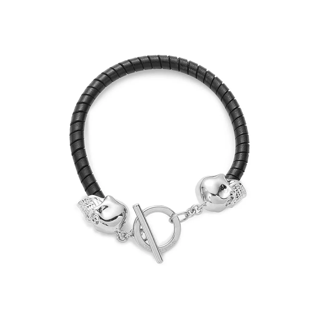 Alexander McQueen Skull motif Leather Bracelet