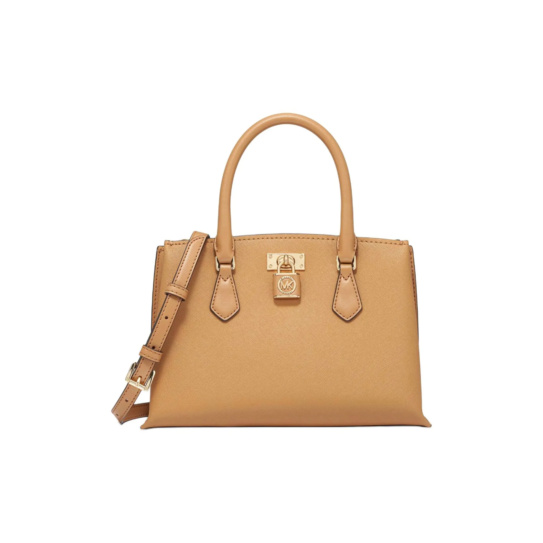 MICHAEL KORS Сумка через плечо из спилок коровьей кожи с искусственной кожей маленькая женская сумка цвет арахис