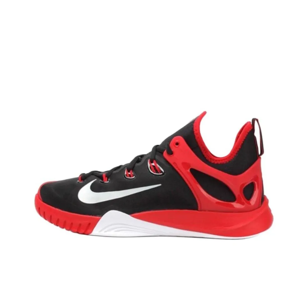 Nike Hyperrev Shock Absorbers With Slip Resistant Features Low Top Basketball Shoes Men's Black White Red