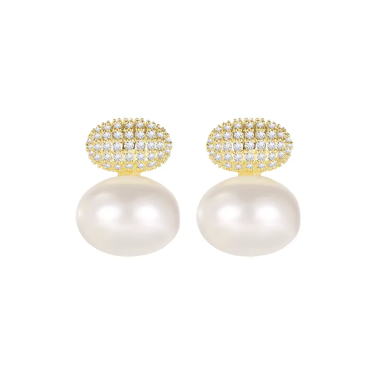 Yi Can Искусственная жемчужина Серьги Женские