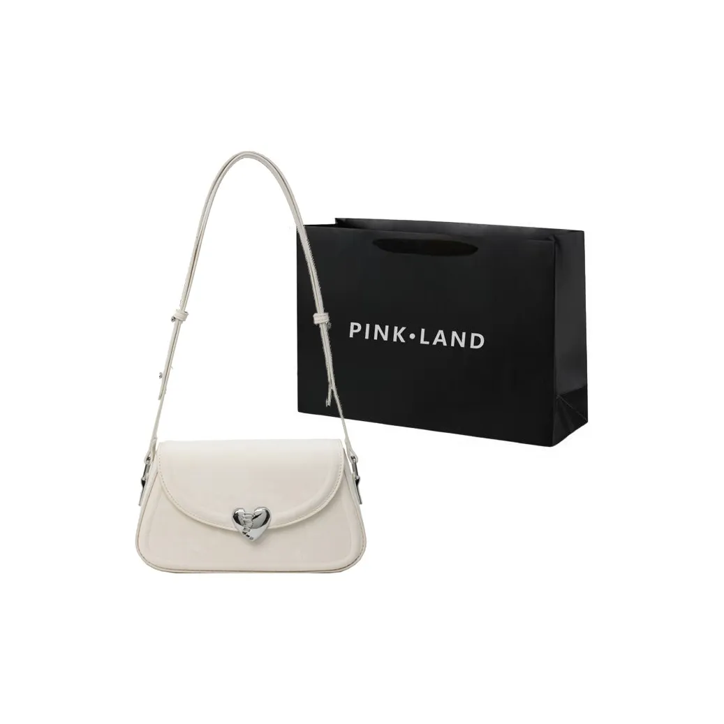 PINK·LAND ПУ (полиуретан) Маленькая квадратная сумка Сумка на плечо Стандартная Женская Белая Черная Фиолетовая Розовая