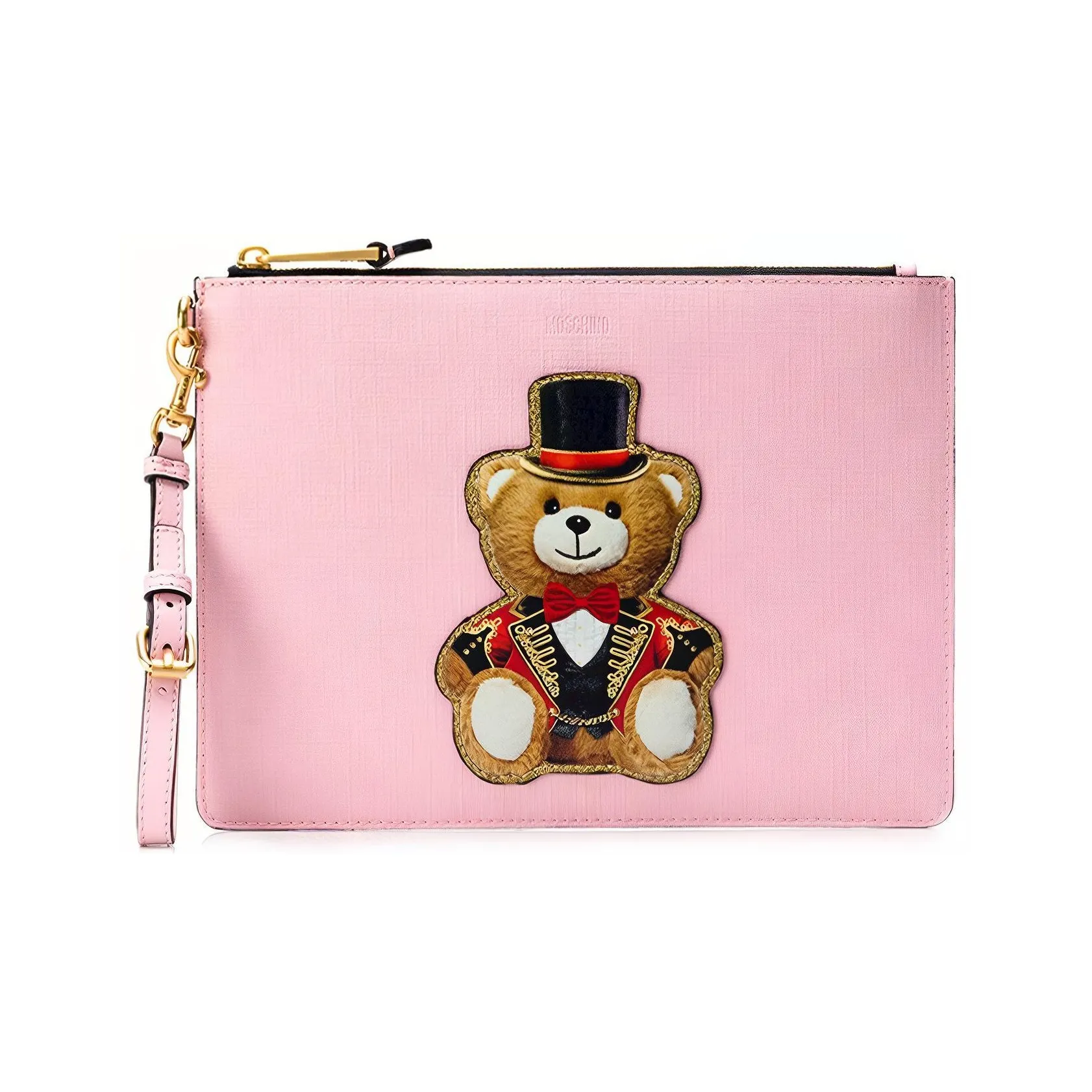 MOSCHINO Кожа Клатч Женский Розовый