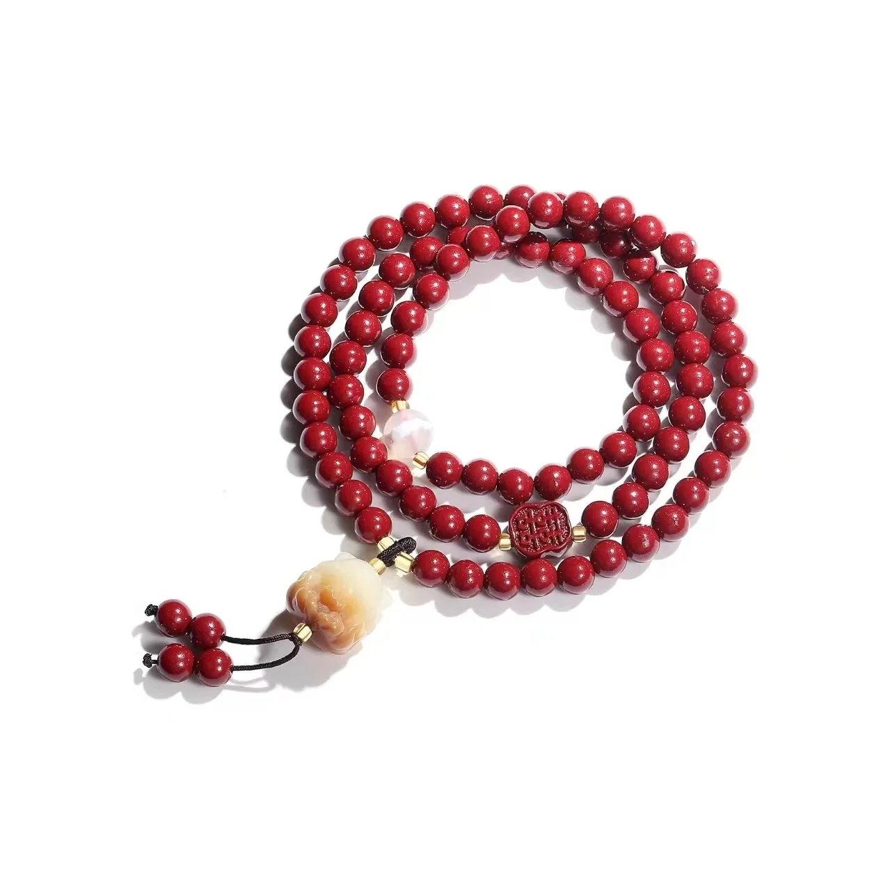Memories Reconstructed Cinnabar Jade Bracelets Women's