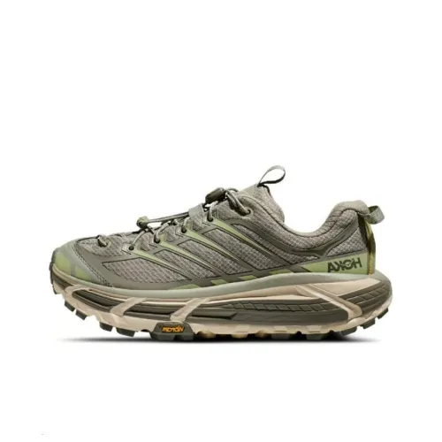 HOKA ONE ONE Mafate Three 2 Беговые кроссовки Низкие Топ Ячмень/SEED Зеленый Унисекс