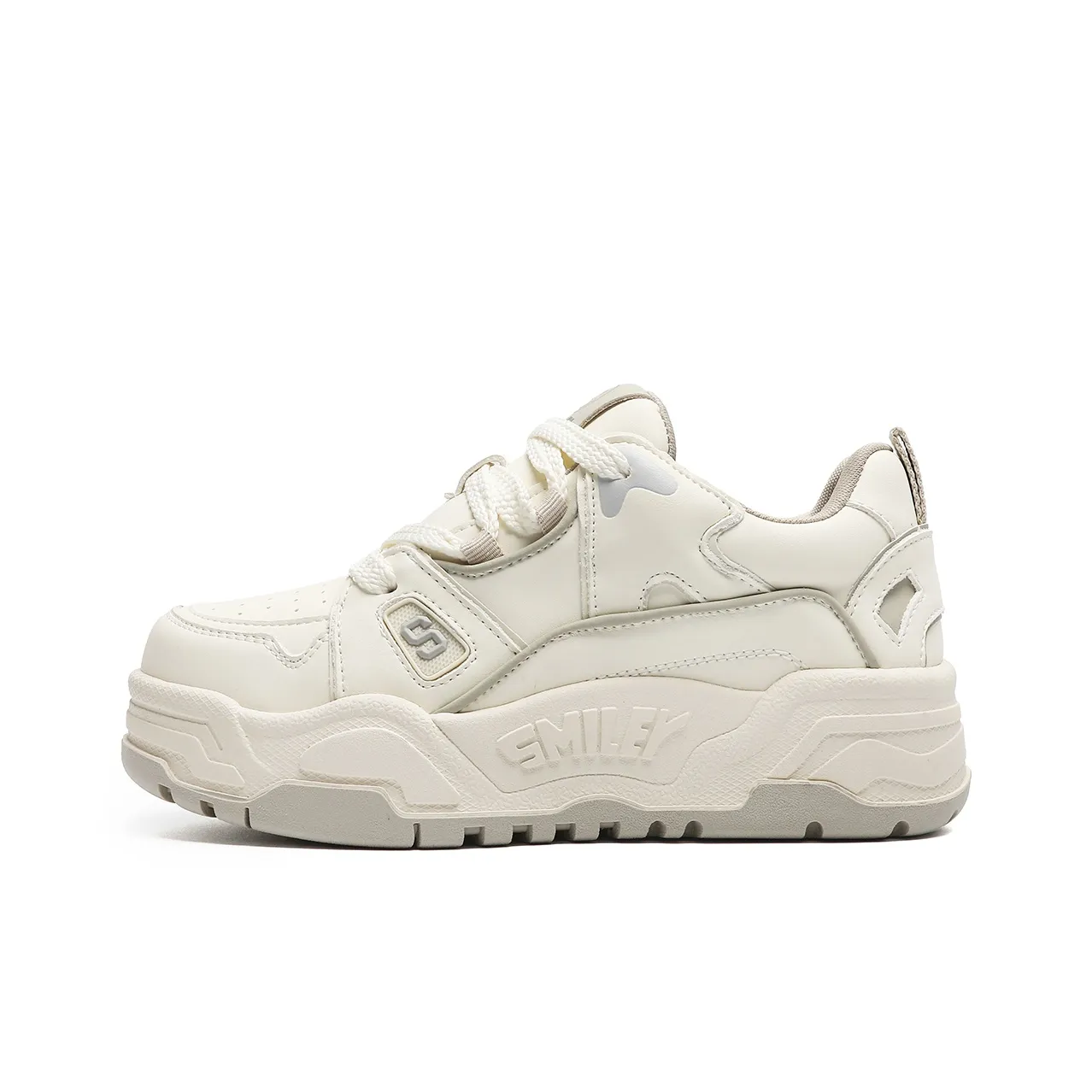 Smiley Легкий визуально увеличивает рост Низкие кроссовки для скейтбординга Унисекс