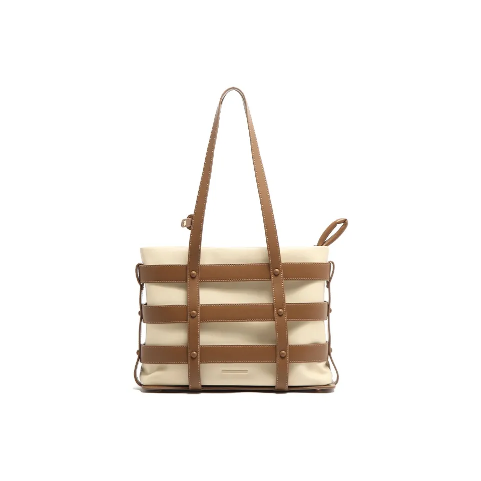 MICOCAH ПУ (полиуретан) Тоут Сумка Сумка через плечо Стандартная Женская Абрикос Коричневый Нежно-розовый Кофейный