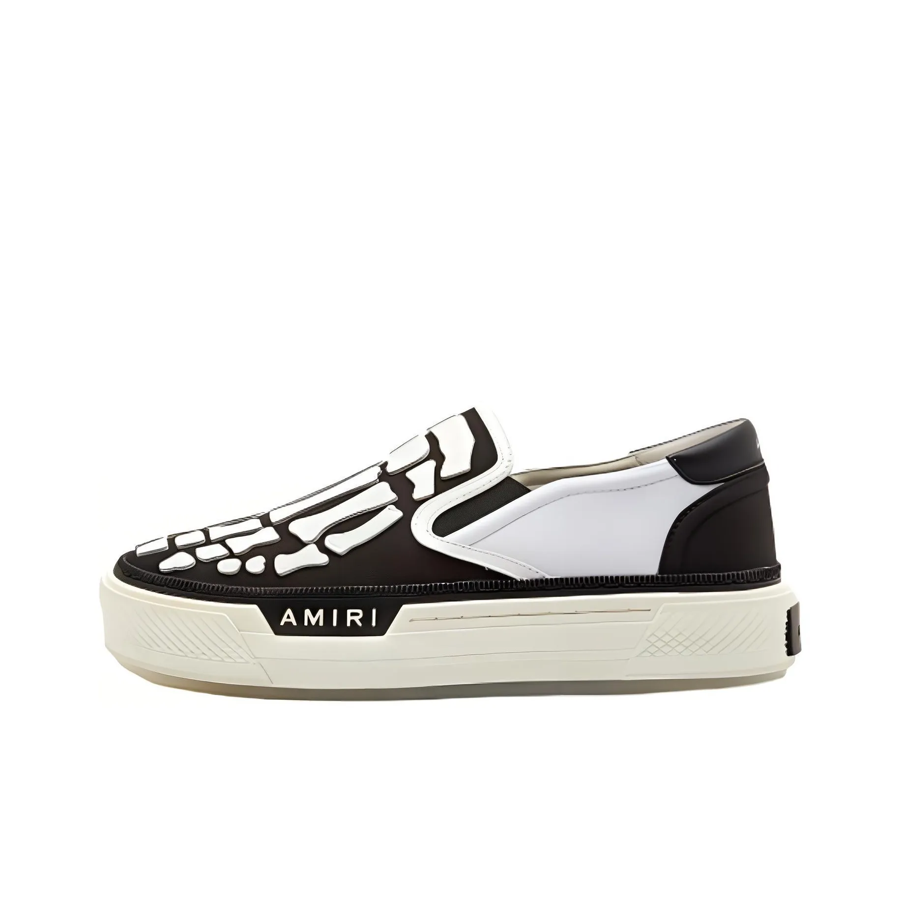 AMIRI Women's Skel Top Slip On 'Black White'