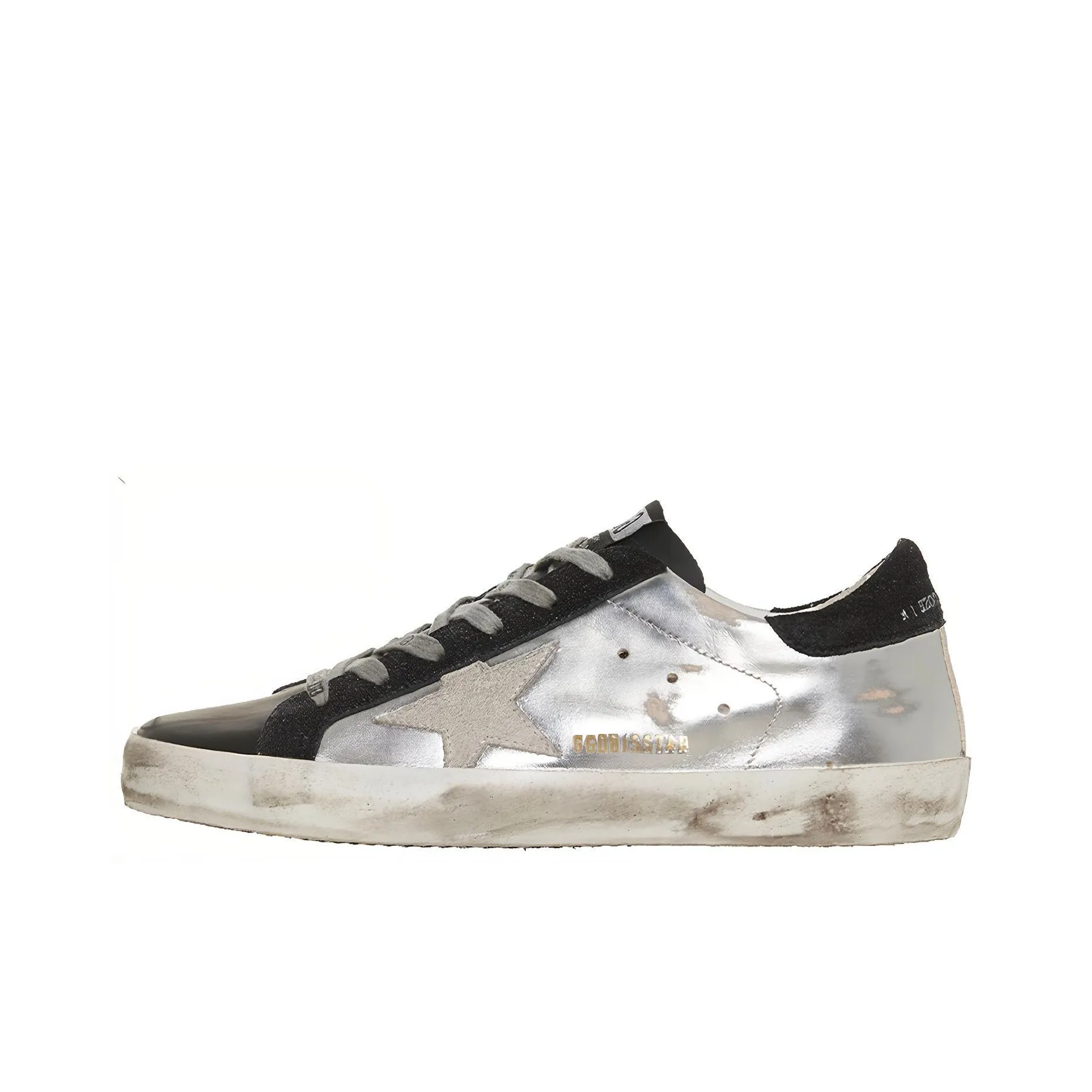 Golden Goose Супер Звезда Стильные Скейтбординги Женские Серебряные