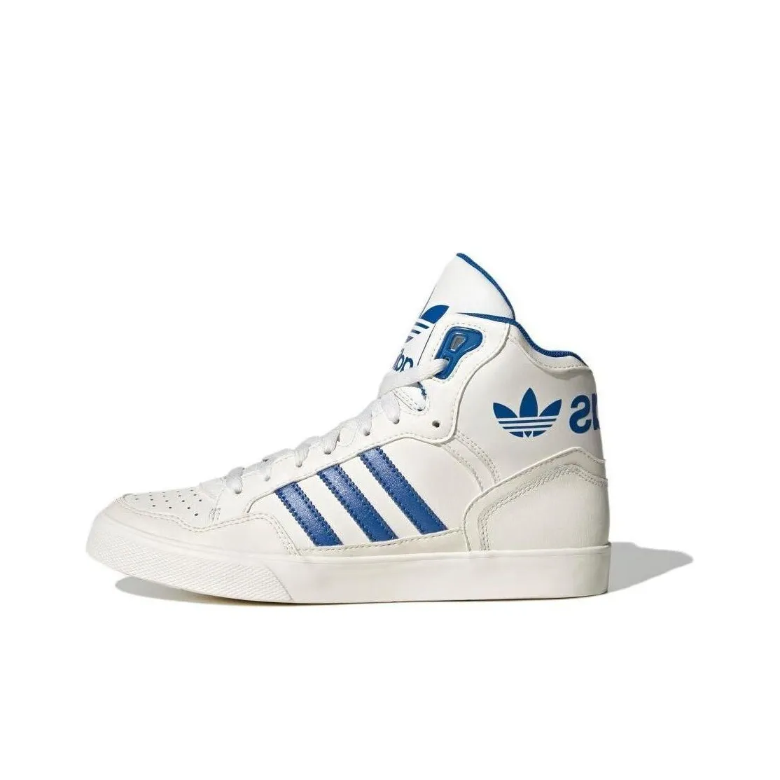 Adidas Originals EXTABALL W Амортизация Износостойкий MID Топ Скейтборд Кроссовки Унисекс Синий Белый