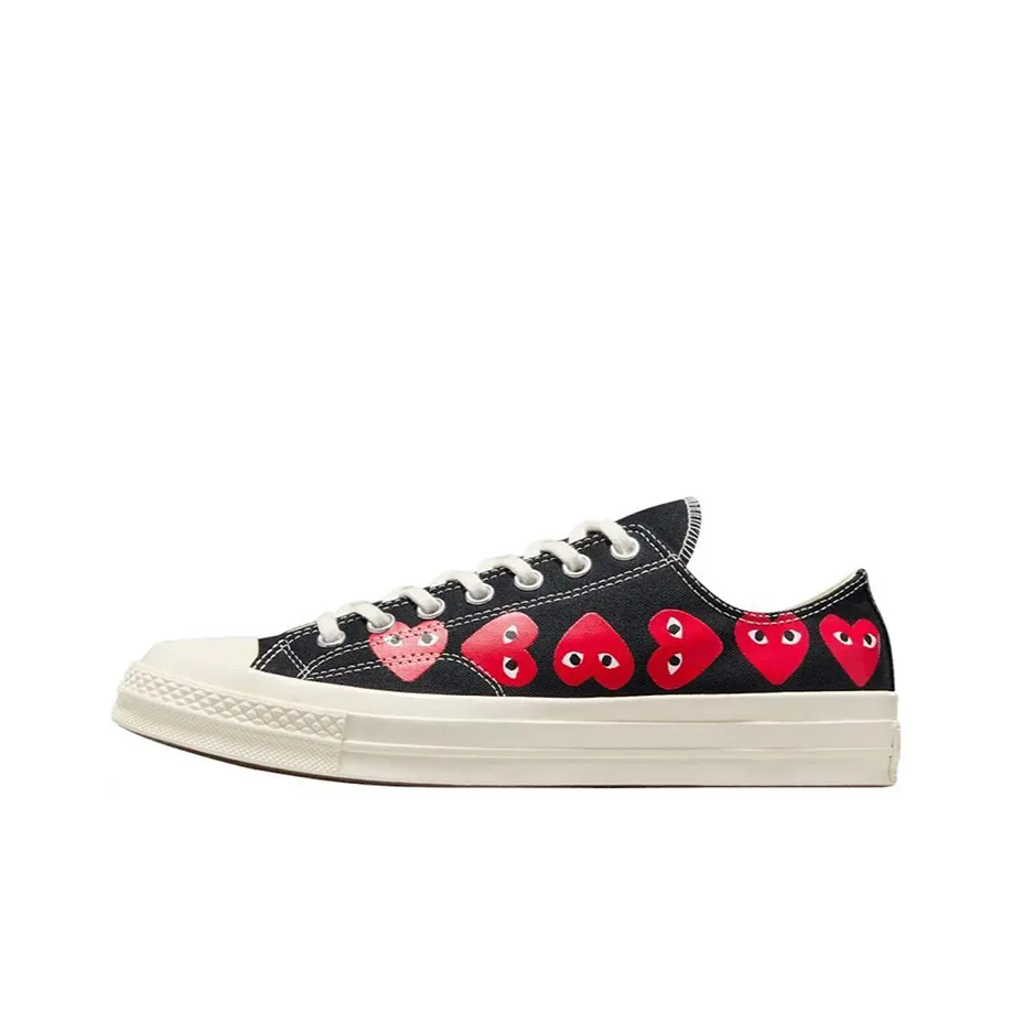 Chuck 70 Comme Des Garçons Play X converse Heads Low 'Multi Heart Black'