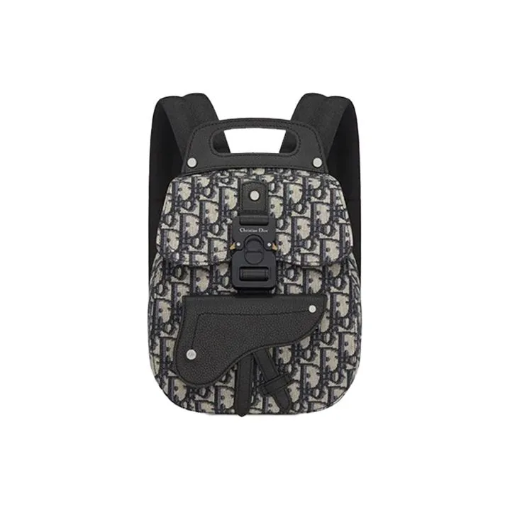 DIOR Canvas Backpack Mini Men's Blue
