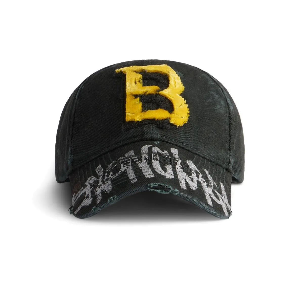 Balenciaga Cotton Baseball Caps Men's Black