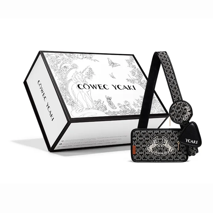 COWEC YCAKI Ткань Сумка через плечо Мини Унисекс Черный