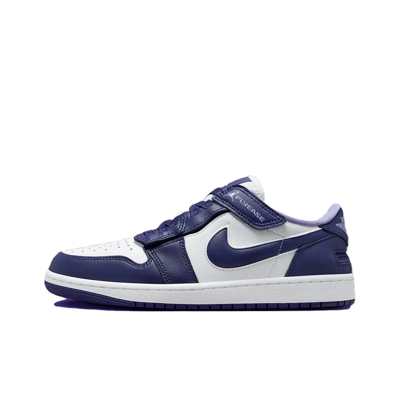 Jordan Air Jordan 1 Low FlyEase 'Azure J Purple' Low Top Винтажные баскетбольные кроссовки Мужские Фиолетовые Белые