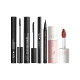 01 내추럴 진한 블랙 + Eyelash 프라이머 + 01 카라멜 도톰한 블랙 + M07 씨 솔트 토피