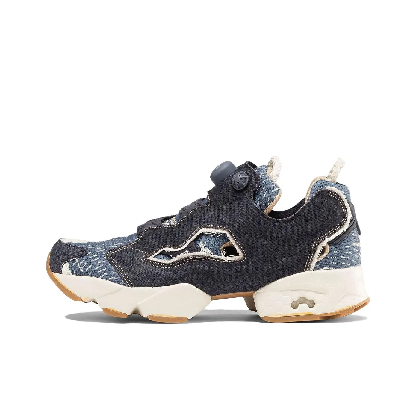 Reebok совместный Instapump Fury Low Топ Беговые кроссовки Унисекс Черный Белый