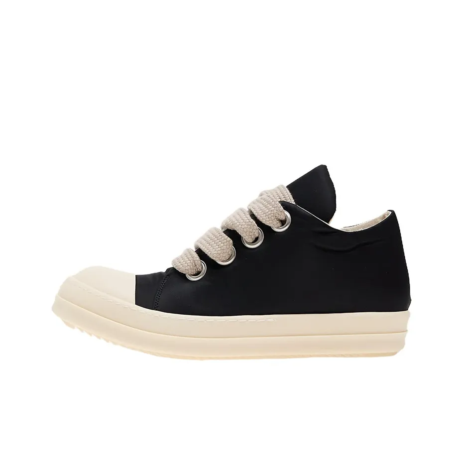Rick Owens DRKSHDW Low Top Fatty Ding Skateboard Shoes Women's Black White