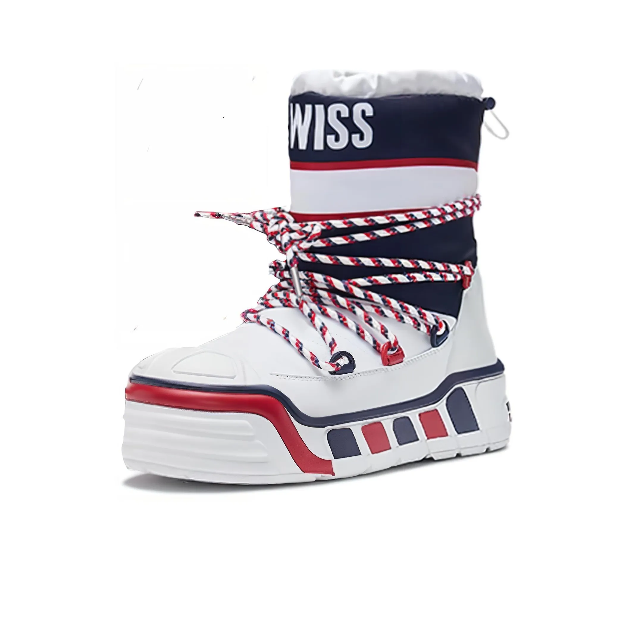 KSWISS Термические водонепроницаемые устойчивые к истиранию носки Crew для сноубутсов Мужские Белый Красный Черный