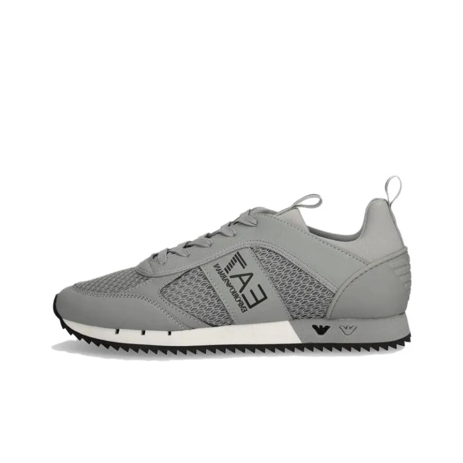 EMPORIO ARMANI EA7 Lightweight Low Top Casual Shoes Men's Gray