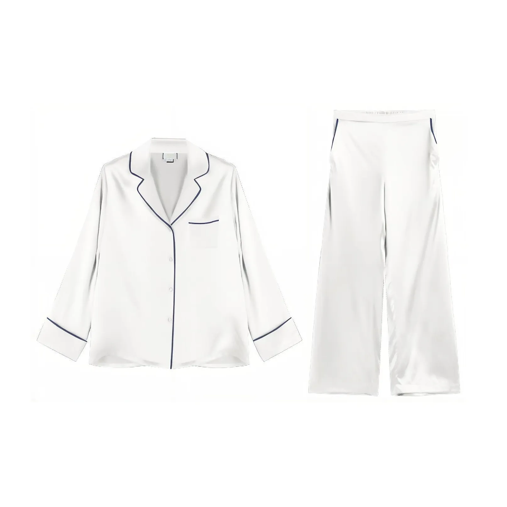 SILKISS Pajama Set Simple Mian Zhi Qi Women's