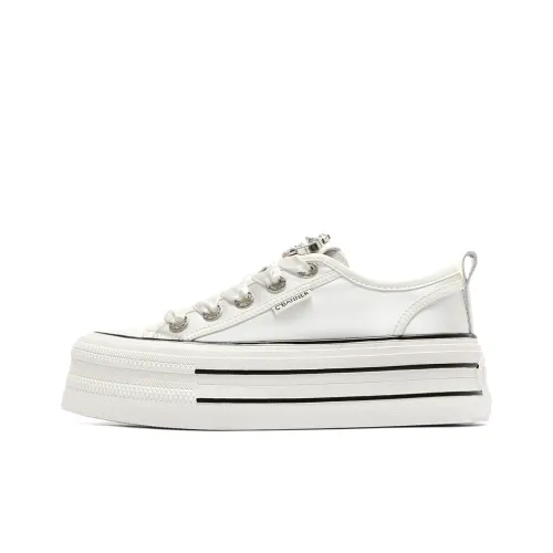 C°BANNER Кроссовки для скейтбординга Low Top Экрю Женские