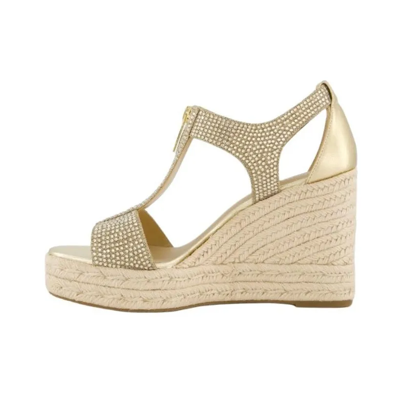 MICHAEL KORS One Strap Sandals Women's Gold