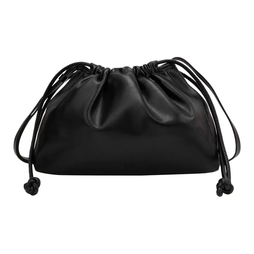 CALVIN KLEIN Synthetic Material Cream Puff Shoulder Bag Women's Space Black
