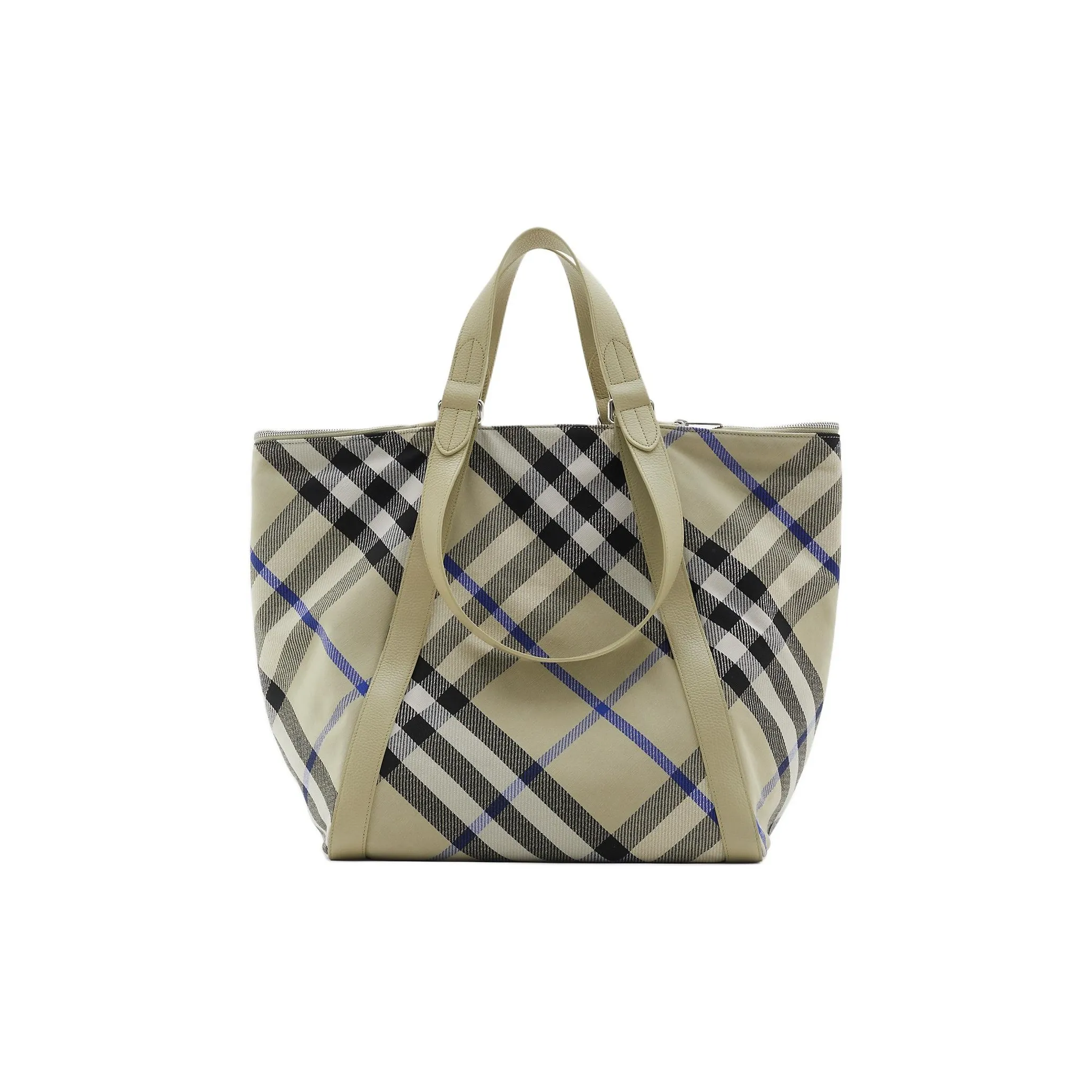 Burberry Polyester With Cotton Tote Bag, Shopping Bag, Shoulder Bag, Handbag Unisex Moss Green