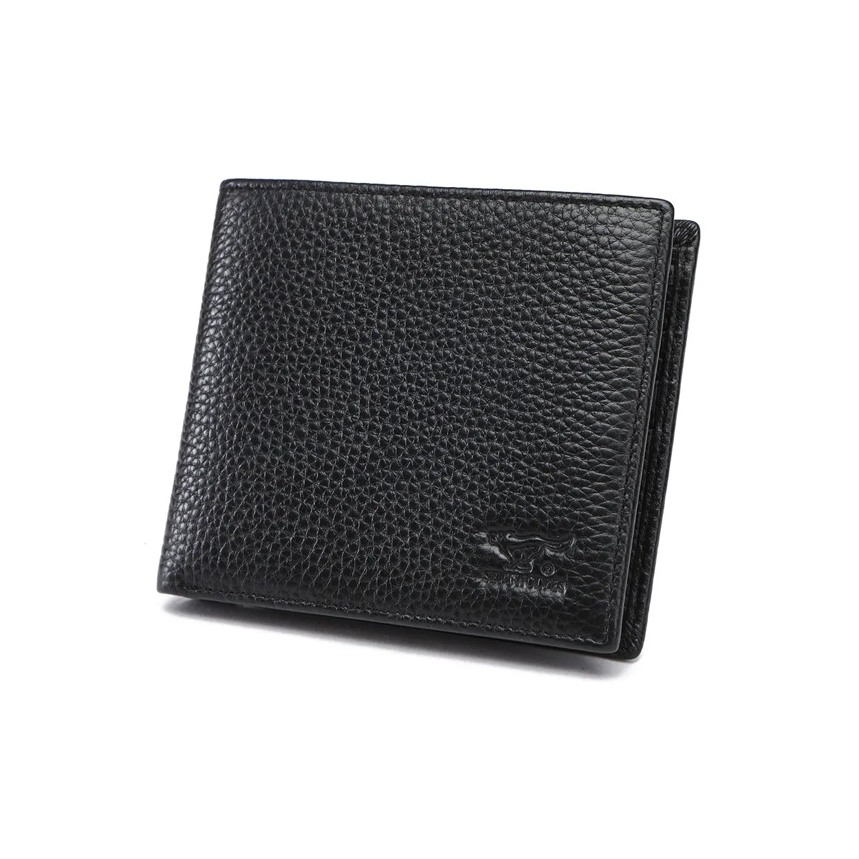 SEPTWOLVES Cow Leather Wallets With Money Clip Men's