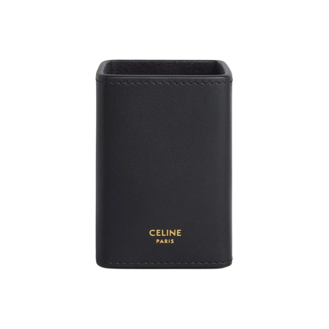 CELINE Calfskin Perfume Box Storage Bag Men's Black