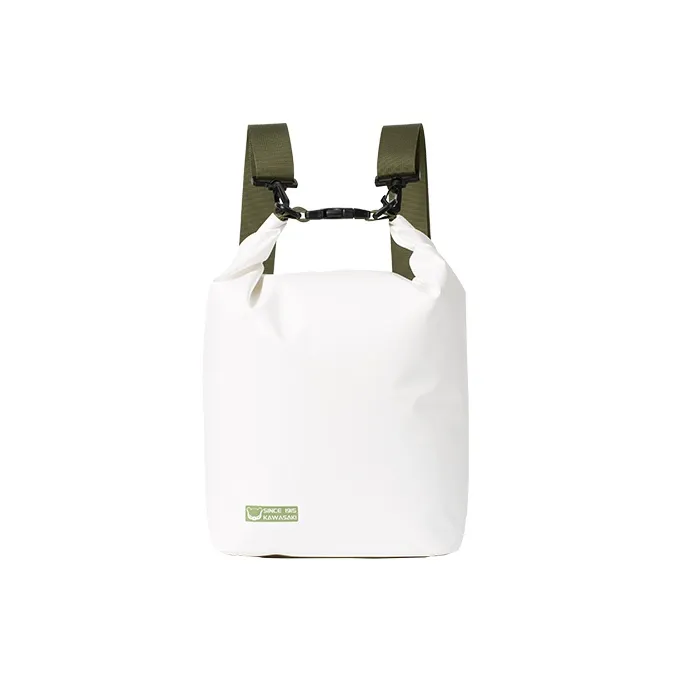Kawasaki Mesh Layer 5ac Leather Medium Size Unisex White/Army Green