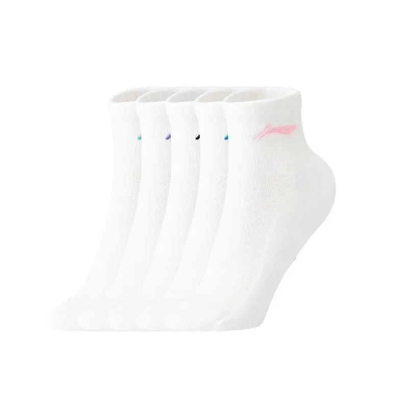 Подкладка Badminton series Бадминтон Носки Женские 5 пар Белые