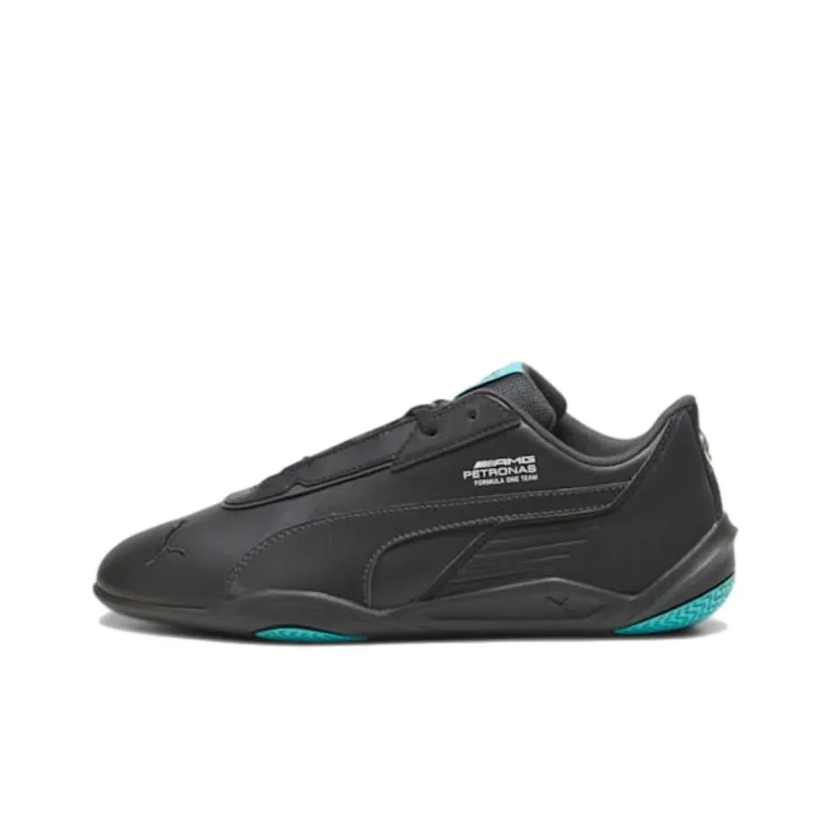 PUMA Mercedes F1 Cushioning Slip Resistant Low Top Training Shoes Unisex Black
