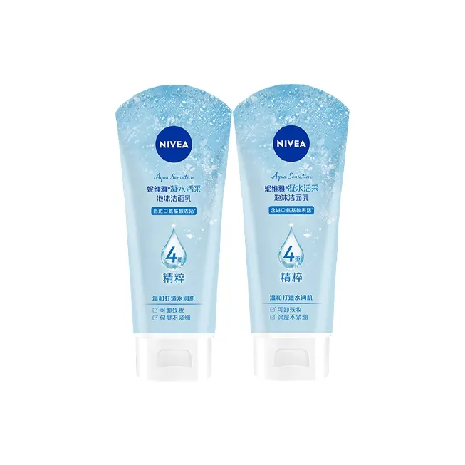 NIVEA Condensation Vitality Пена Очищающая Молоко Успокаивающее Увлажняющее Контроль Жирности Очищение Удаление Макияжа 100г*2 150г*2