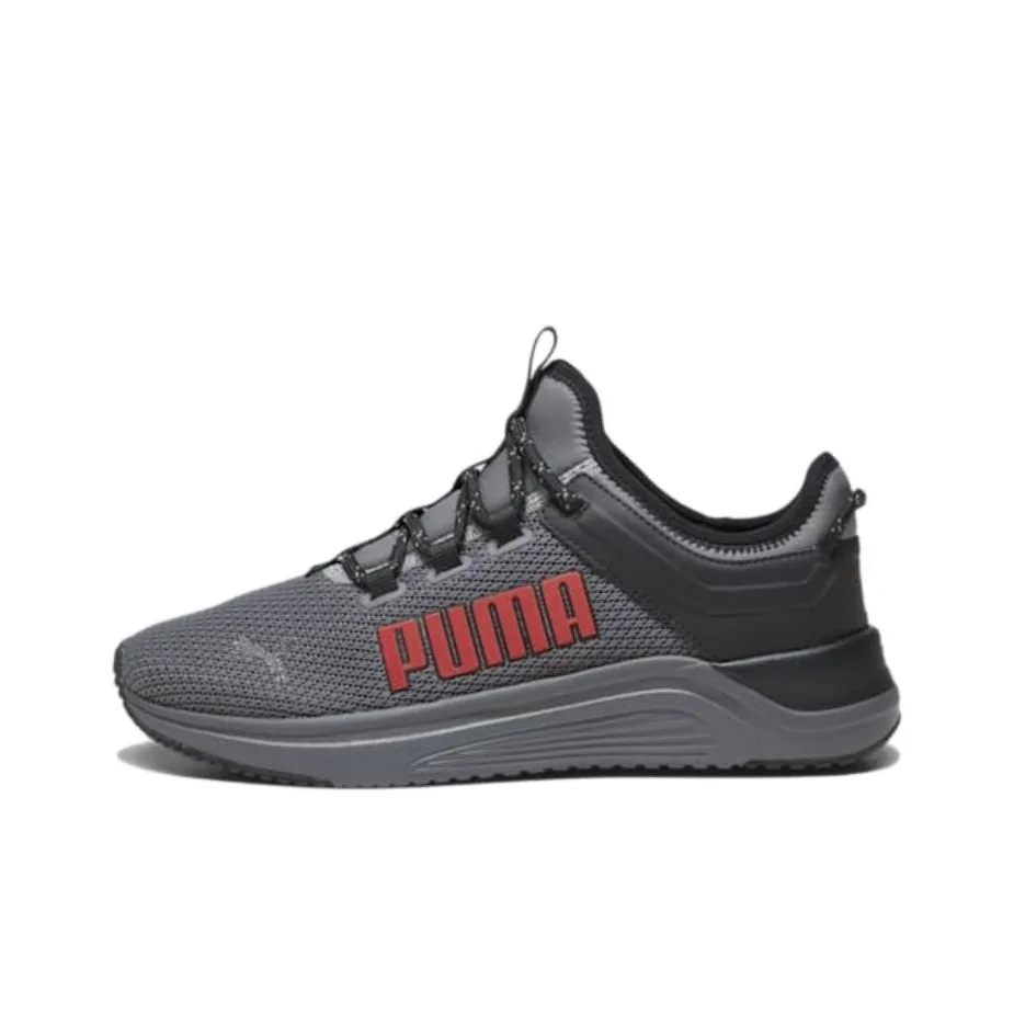 PUMA Cushioning Slip Resistant Low Top Running Shoes Men's Dark Gray