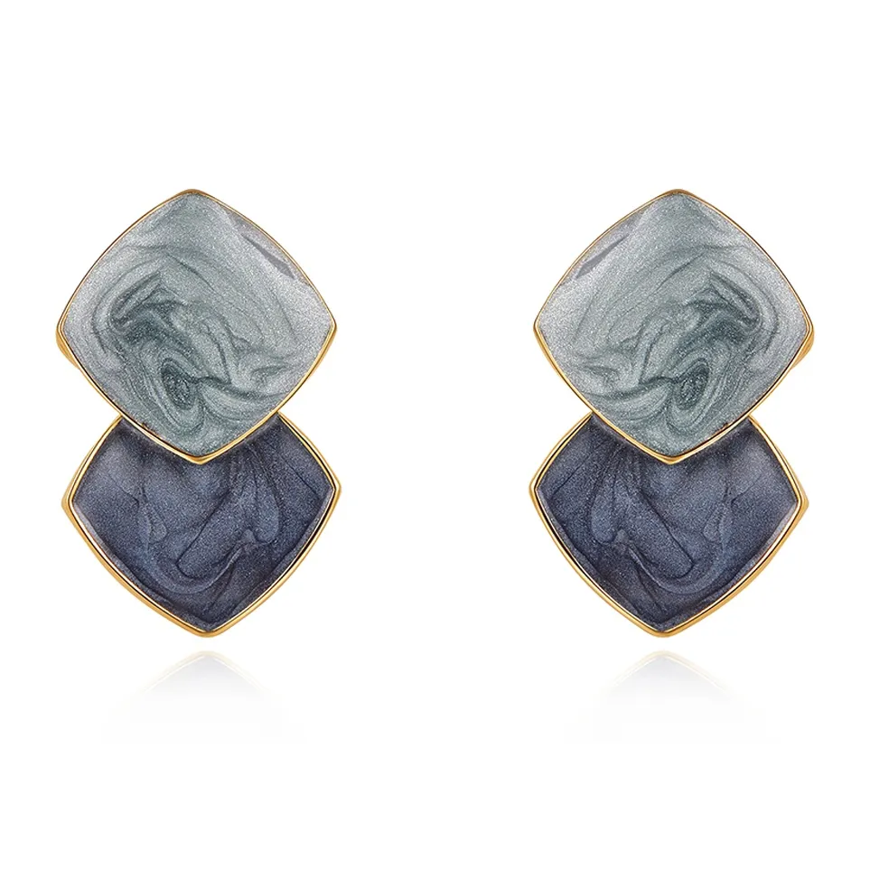 Серьги-гвоздики VAN GOGH с смешанными материалами женские