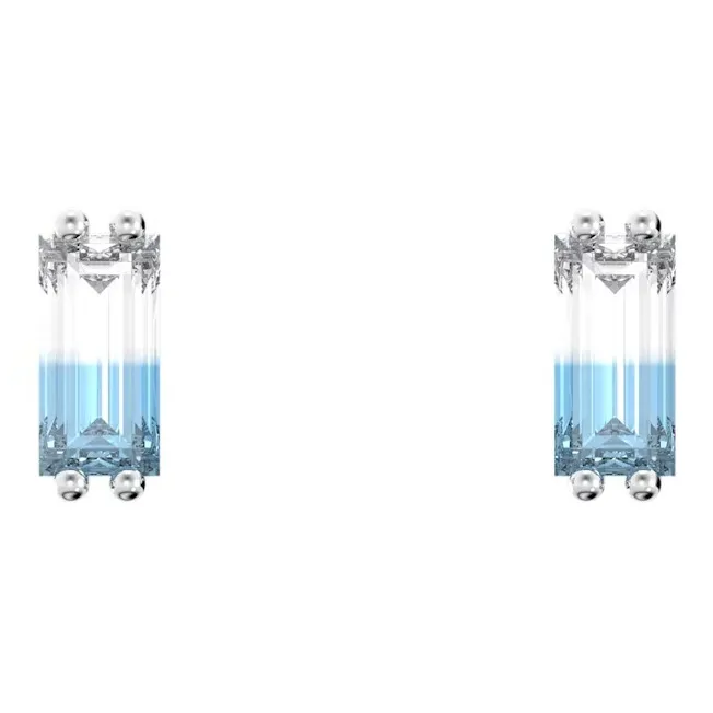Swarovski Stilla Rhodium Plated Stud Earrings Women's
