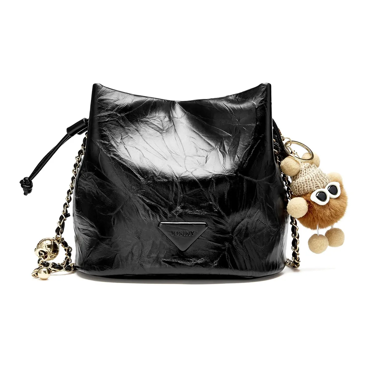 JOSINY PU With Cow Leather Premium Commuter Crossbody Bag, Shoulder Bag Trumpets Women's