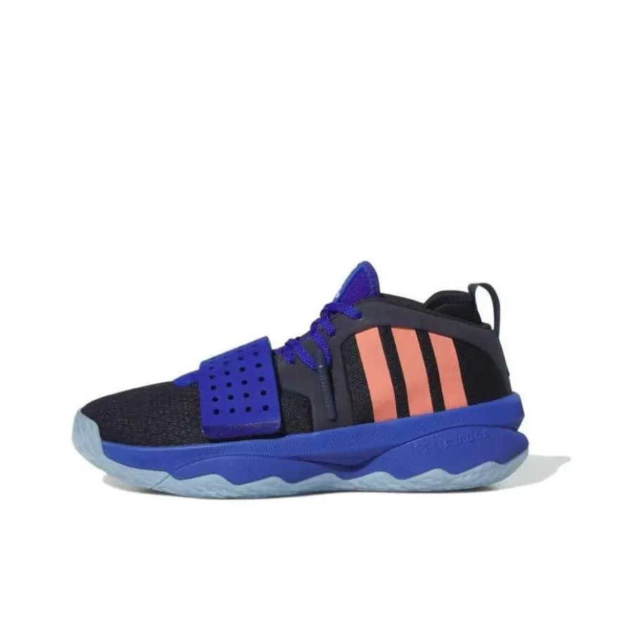 Adidas Dame 8 Extply Low Топ Баскетбольные кроссовки Мужской Черный Синий