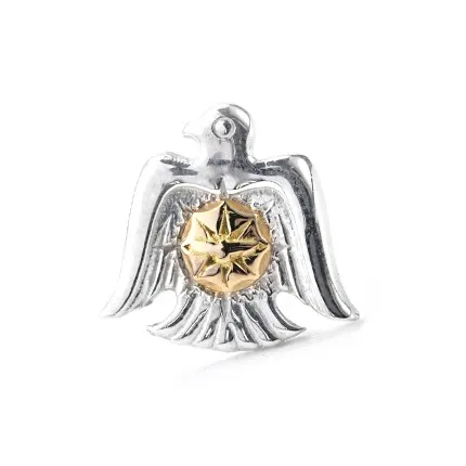 GOD SUNS 18K Золотые Серьги-гвоздики Унисекс