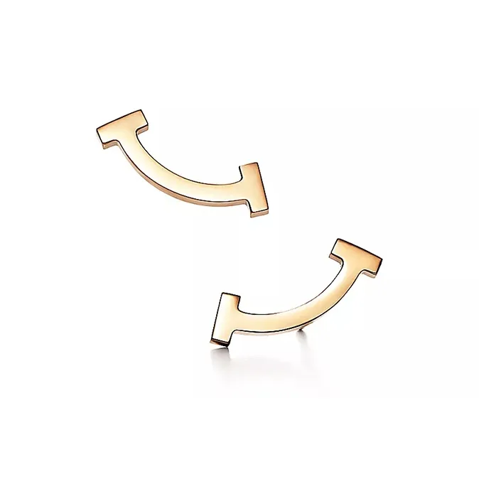 TIFFANY & CO. 18K Gold Stud Earrings Women's Gold