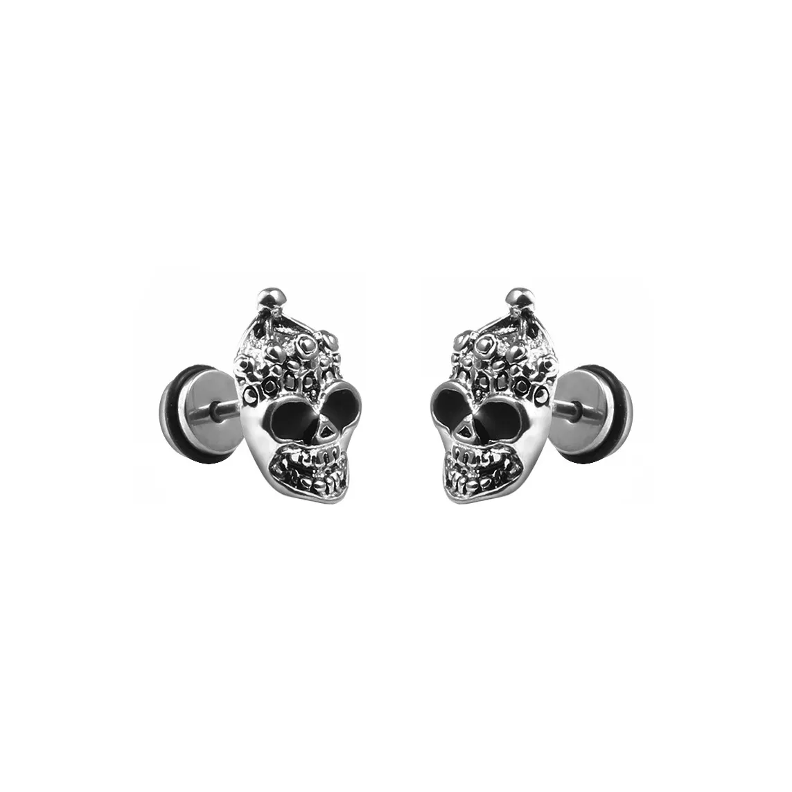 MUSTKOO Титановые стальные серьги-гвоздики для мужчин