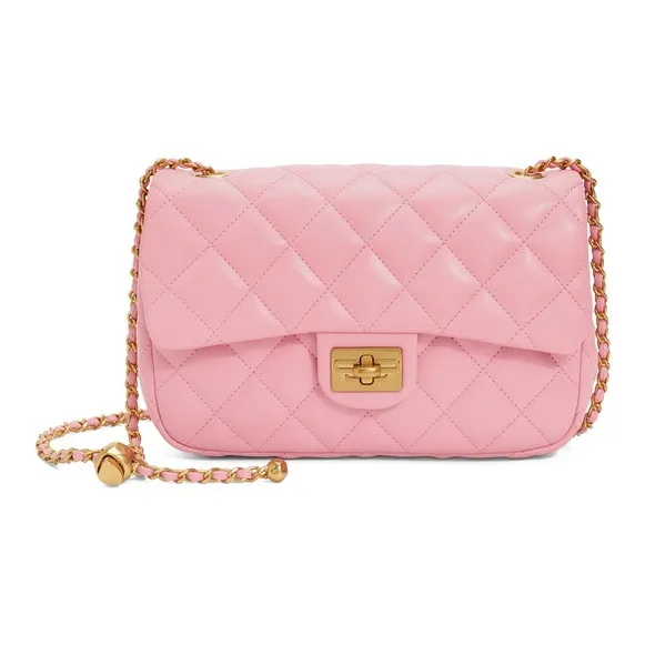 BELLE Artificial Leather Shoulder Bag Regular Women's Pink/Black/Beige