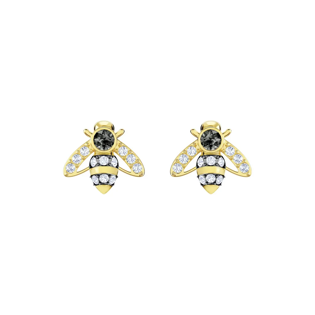 Swarovski Серьги-гвоздики из золота с покрытием женские